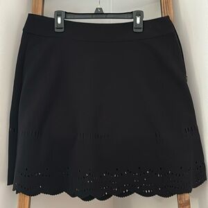 Women’s Black Scalloped Skirt